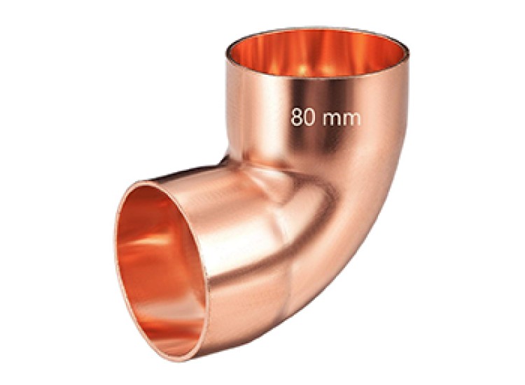 Copper elbow 5090 80mm